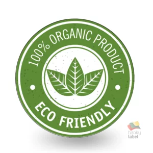 Etykiety okrągłe ORGANIC PRODUCT fi 67,2 mm - Oznaczanie ekologicznych produktów